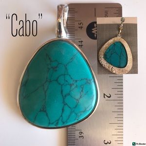 Premier design “Cabo” pendant Turquoise blue